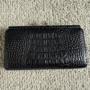 Vintage Brahmin Crocodile Leather Clutch